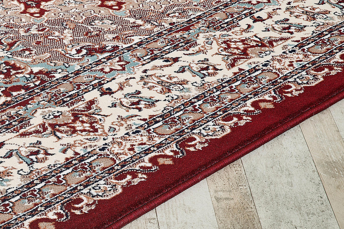 VINTAGE-TEPPICH 120/170 cm Semerkand Dunkelrot, Beige  - Beige/Dunkelrot, LIFESTYLE, Textil (120/170cm)