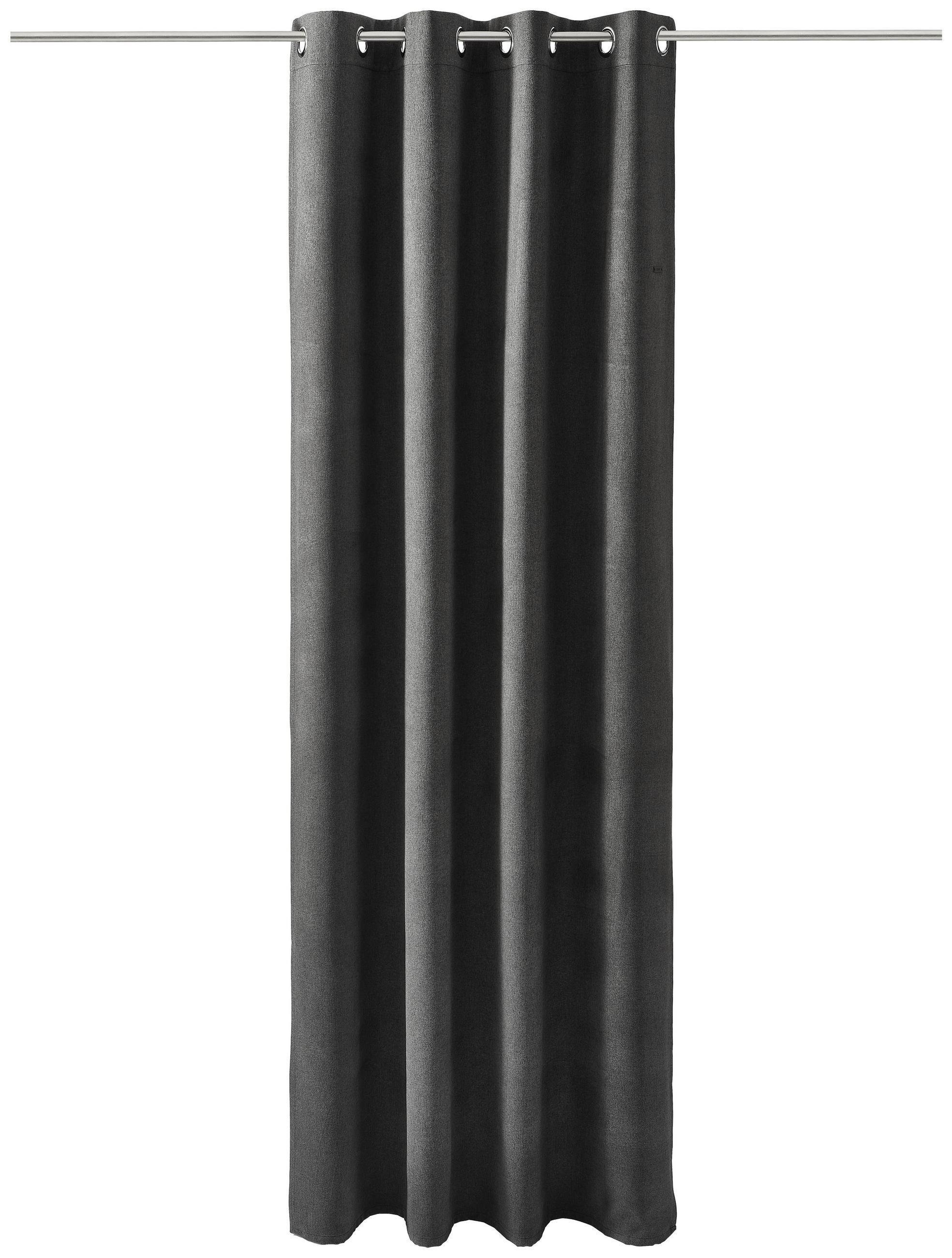 ÖSENSCHAL E-Harp blickdicht 140/250 cm   - Dunkelgrau, Basics, Textil (140/250cm) - Esprit
