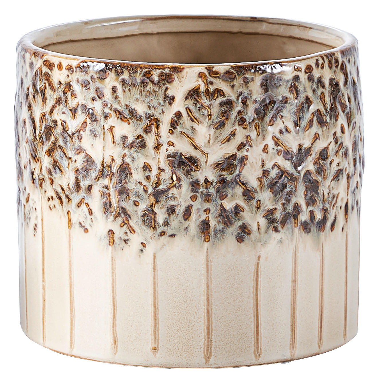 ÜBERTOPF Creme  - Creme, Basics, Keramik (14/14cm)