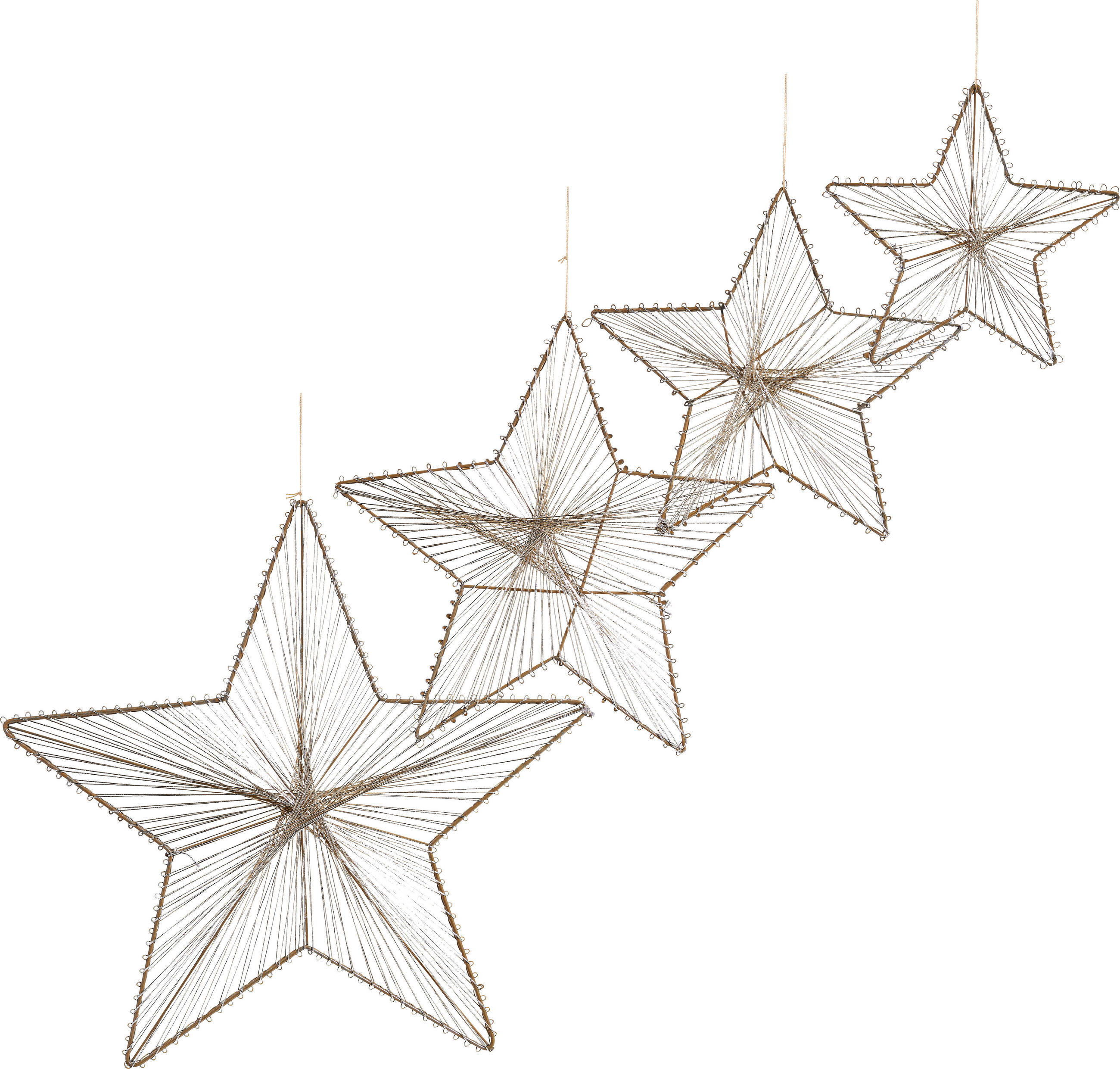 CHRISTBAUMANHÄNGER  - Goldfarben, Trend, Metall