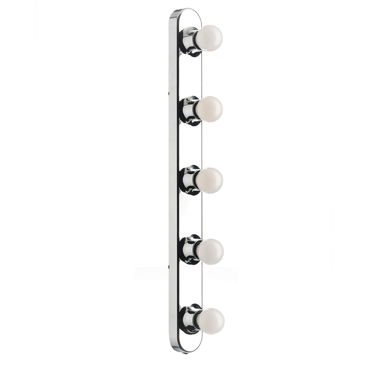 SPIEGELLEUCHTE 5/5/60 cm   - Chromfarben, KONVENTIONELL, Kunststoff (5/5/60cm)