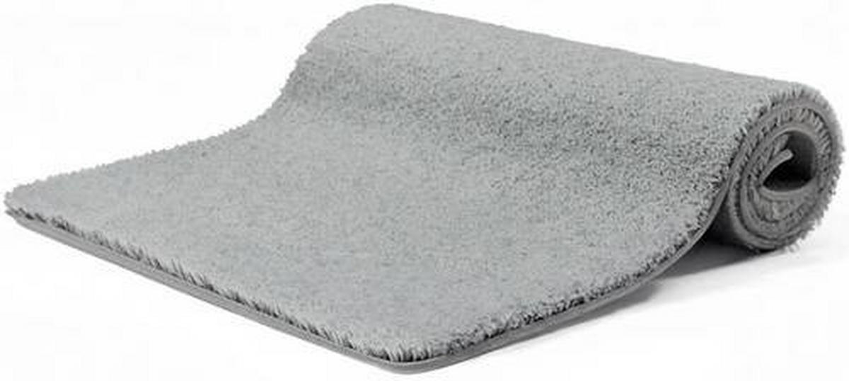 BADEMATTE Grau 70/120 cm  - Grau, Basics, Kunststoff/Textil (70/120cm) - Grund
