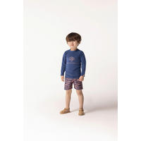 BADEHOSE - Orange/Dunkelblau, Trend, Textil (74/80null)