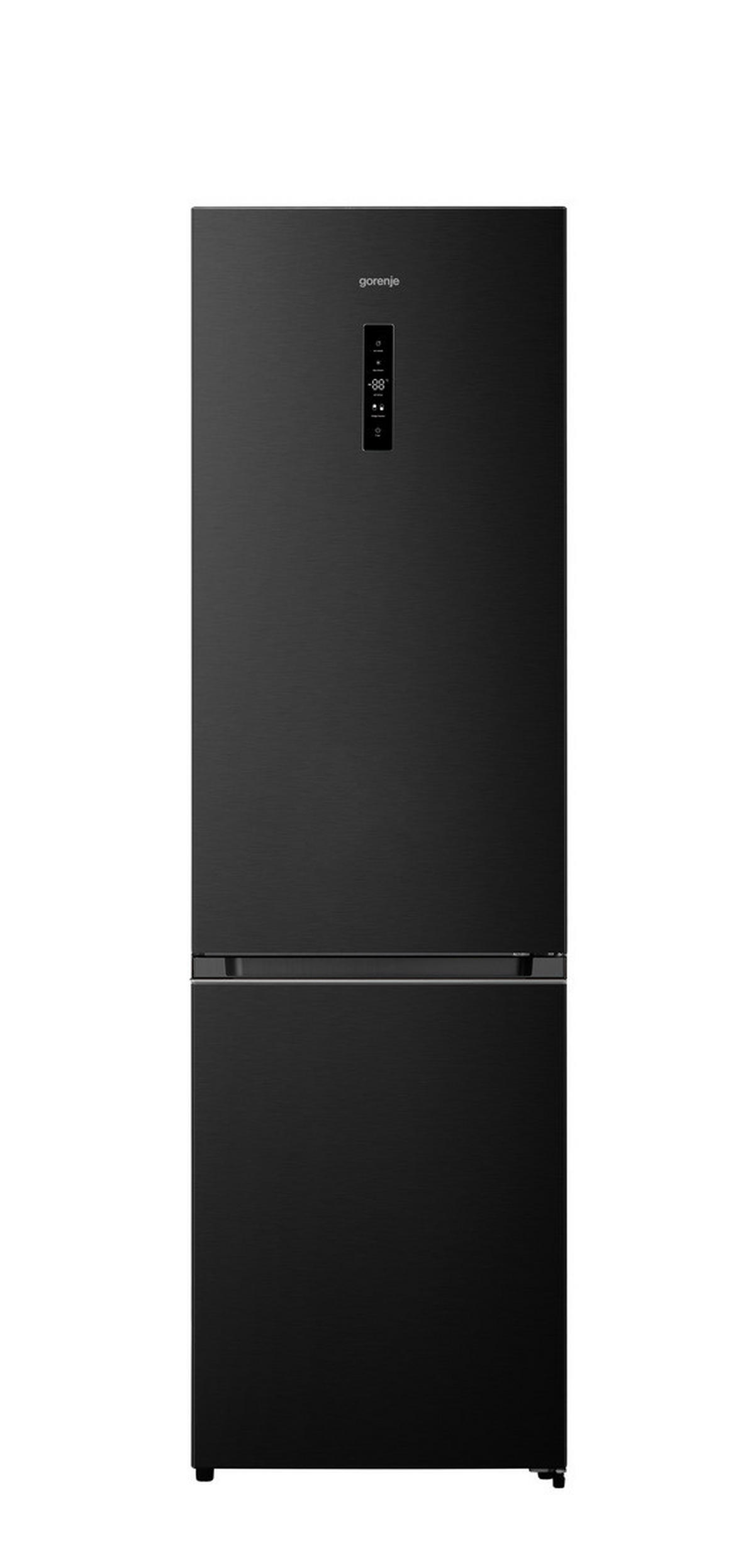 KÜHL-GEFRIER-KOMBINATION 59,5/201,7/57,9 cm NRK620AABXL4  - Schwarz, Trend, Metall (59,5/201,7/57,9cm) - Gorenje