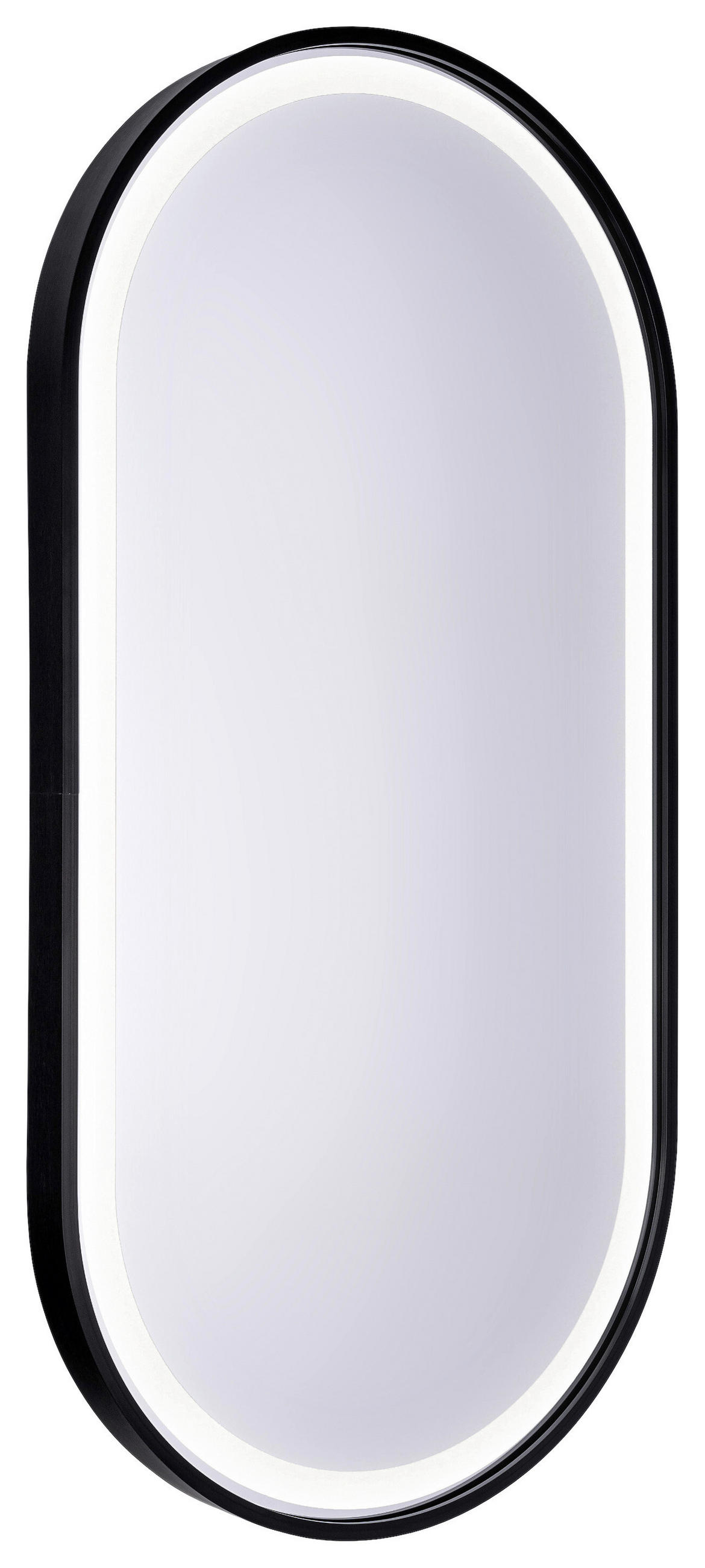 BADEZIMMERSPIEGEL 50/100/4 cm  - Schwarz, MODERN, Glas/Metall (50/100/4cm) - MID.YOU