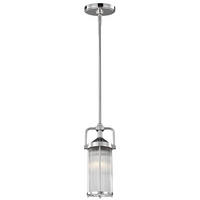 HÄNGELEUCHTE Elstead Paulson 13,3/11/41,5 cm   - Chromfarben, KONVENTIONELL, Glas/Metall (13,3/11/41,5cm) - Elstead Lighting