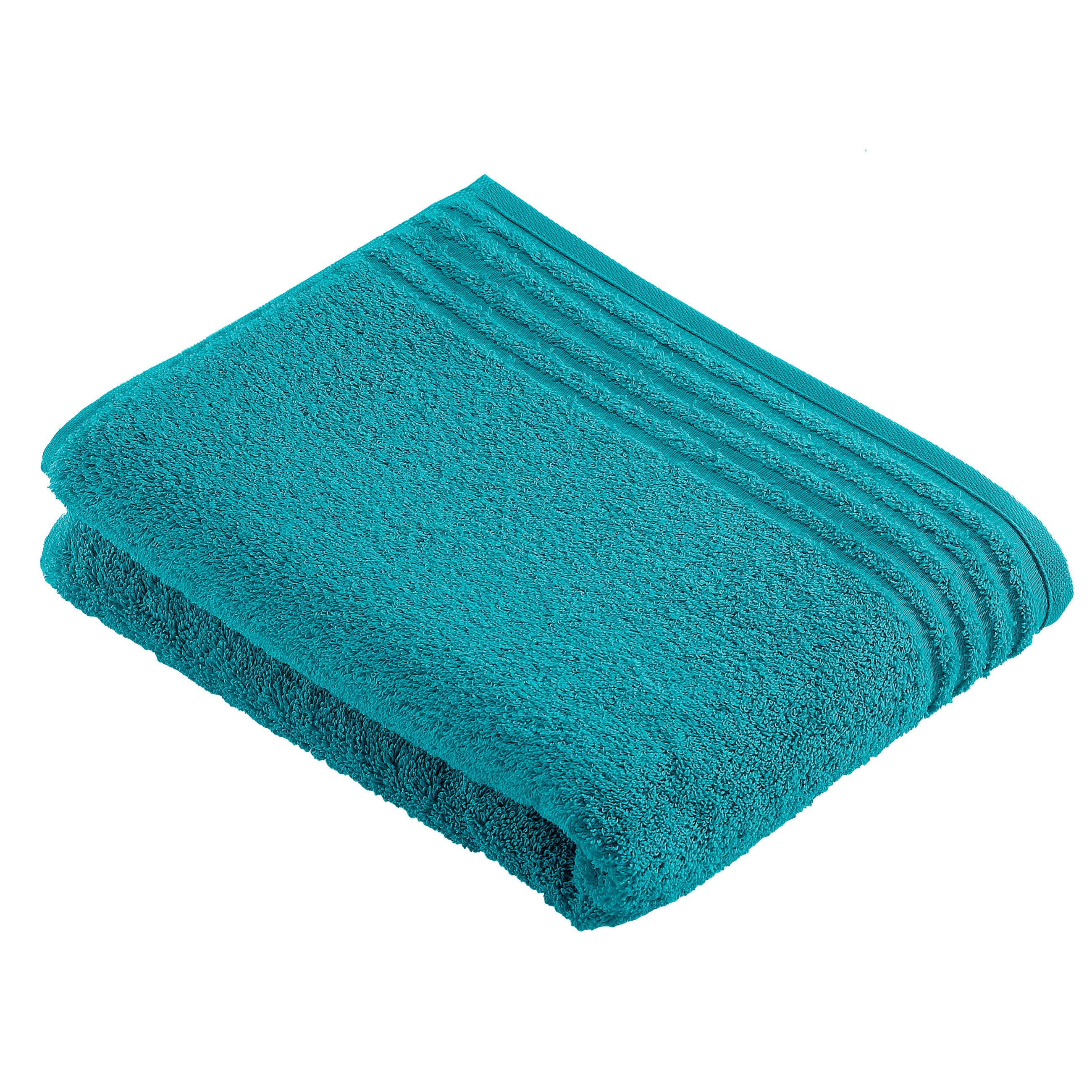 BADETUCH Vienna Style Supersoft Türkis 80/160 cm  - Türkis, Basics, Textil (80/160cm) - Vossen