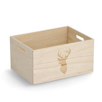AUFBEWAHRUNGSBOX     - Naturfarben, Basics, Holz (35/25/18cm)