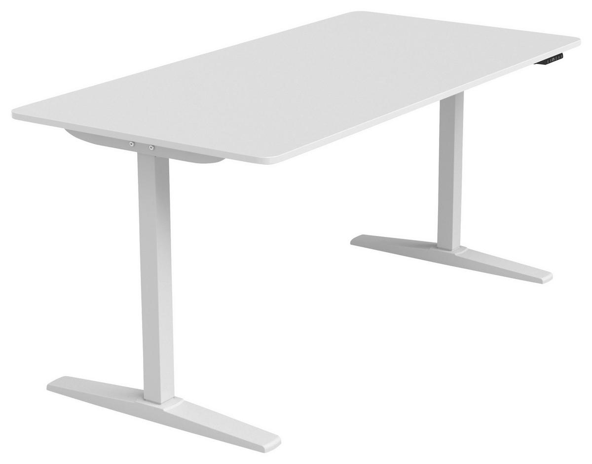 RADNI STO  bela   - bela, Konvencionalno, metal/pločasti materijal (160/75-120/80cm) - Carryhome