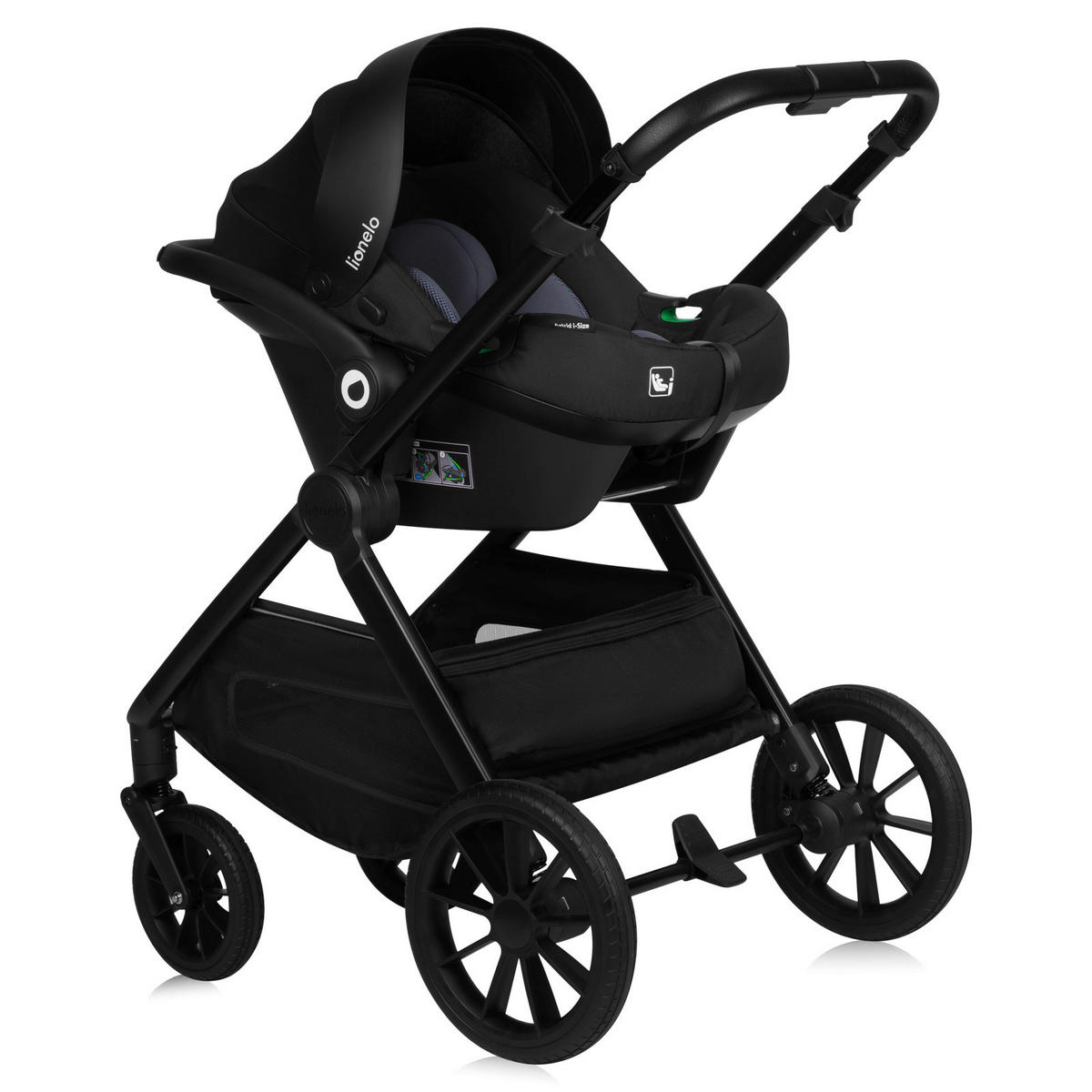 KINDERWAGENSET  LO-Layla 3in1  Black Onyx  - Schwarz, Basics (94/62/115cm) - Lionelo