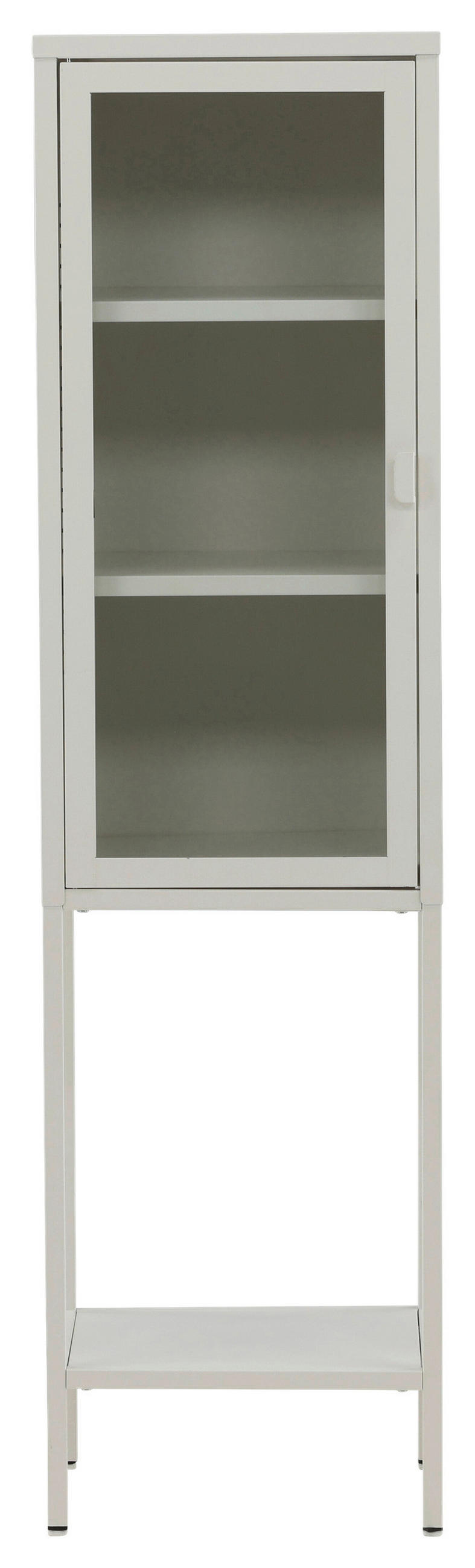 VITRINE in Weiß  - Weiß, Design, Metall (40,5/150/35cm) - Livetastic