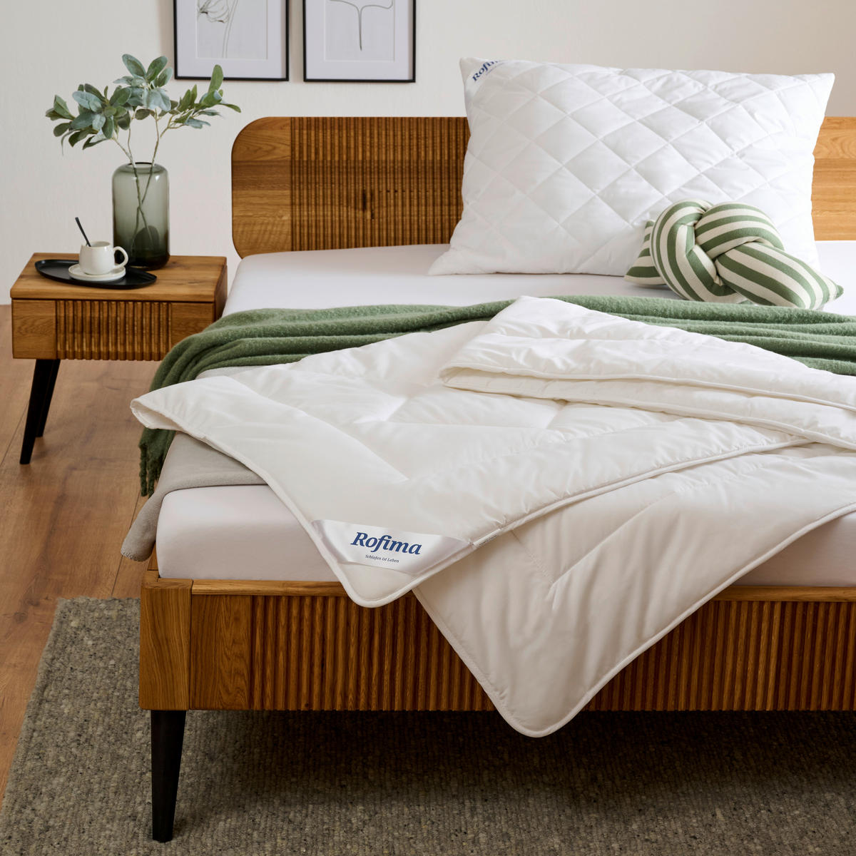 KOPFPOLSTER 70/90 cm Klimasoft Faserbällchen  - Weiß, Basics, Textil (70/90cm) - Rofima