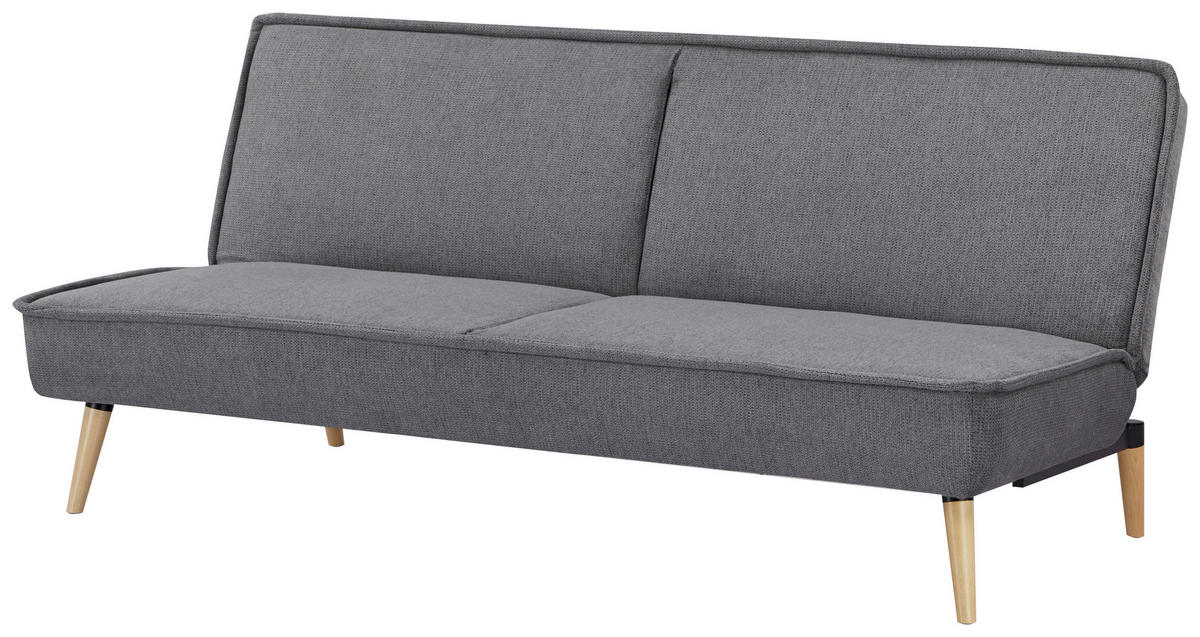 SCHLAFSOFA in Webstoff Grau  - Naturfarben/Grau, Modern, Holz/Textil (188/84/87cm) - MID.YOU