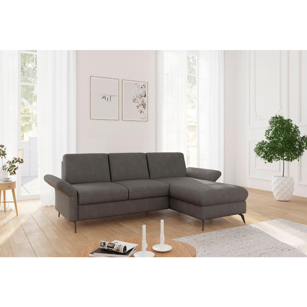 Sit & More ROHOVÁ SEDAČKA, textil, grafitová