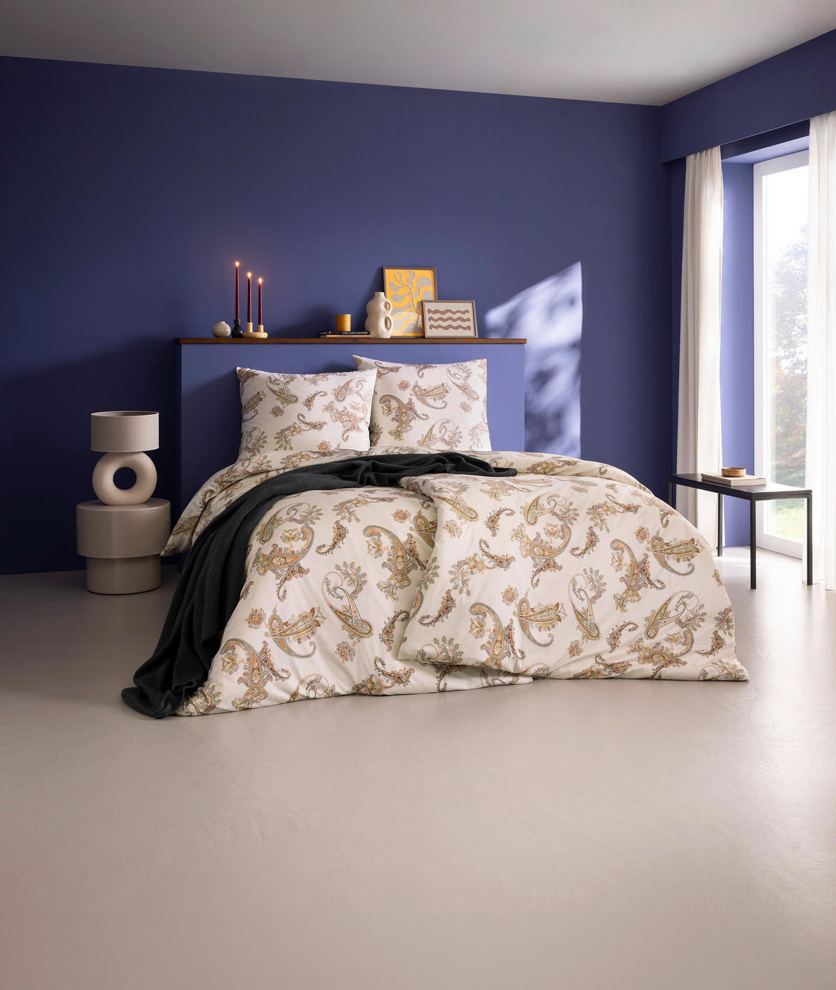 BETTWÄSCHE 2-teilig KATRIN Interlock-Jersey 135/200 cm  - Rostfarben, Design, Textil (135/200cm) - Estella