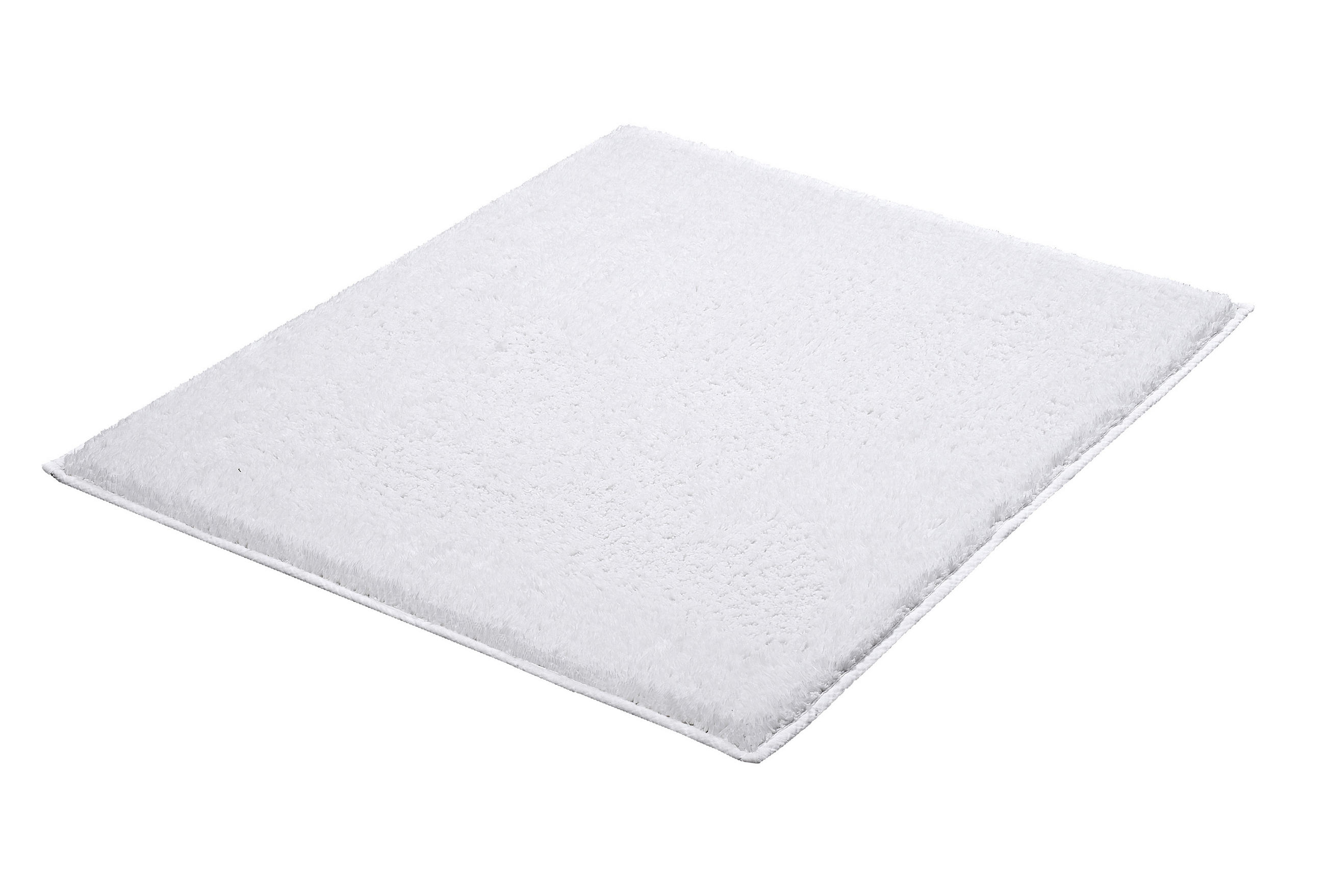 BADTEPPICH Weiss 55/65 cm  - Weiss, Basics, Kunststoff/Textil (55/65cm) - Kleine Wolke