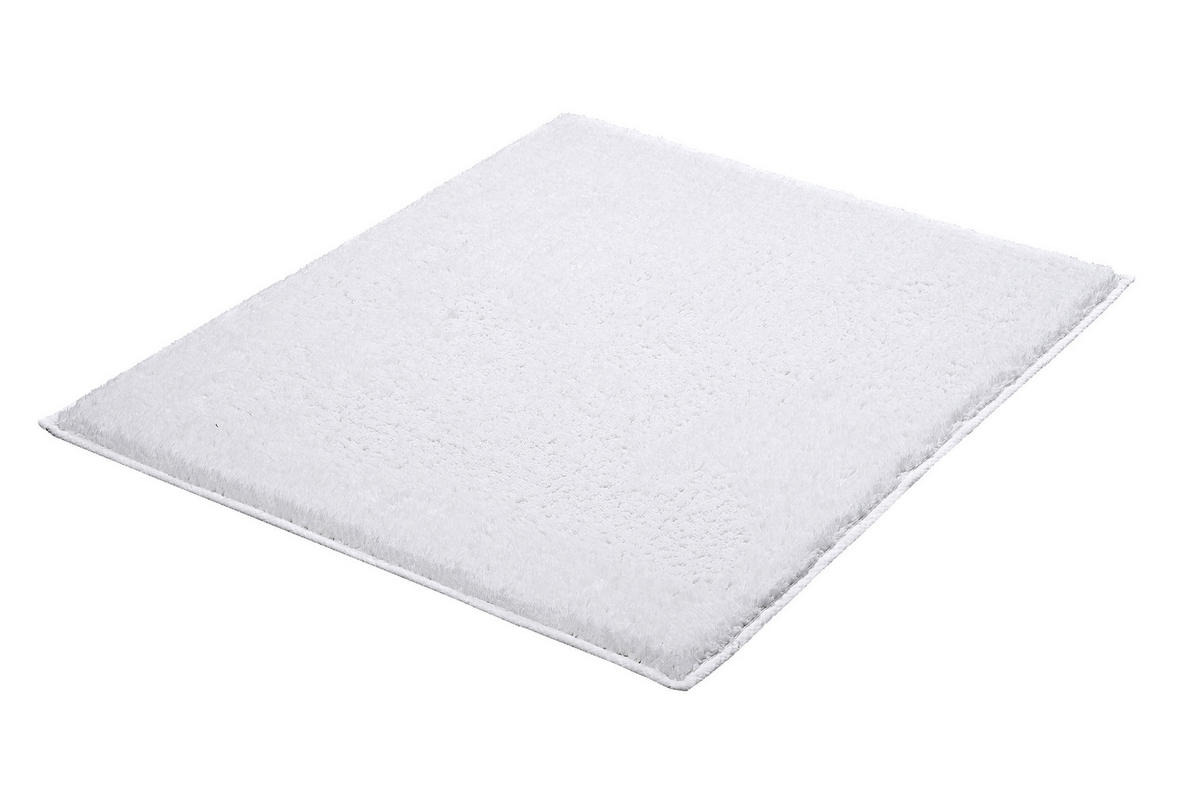 BADTEPPICH Weiss 55/65 cm  - Weiss, Basics, Kunststoff/Textil (55/65cm) - Kleine Wolke