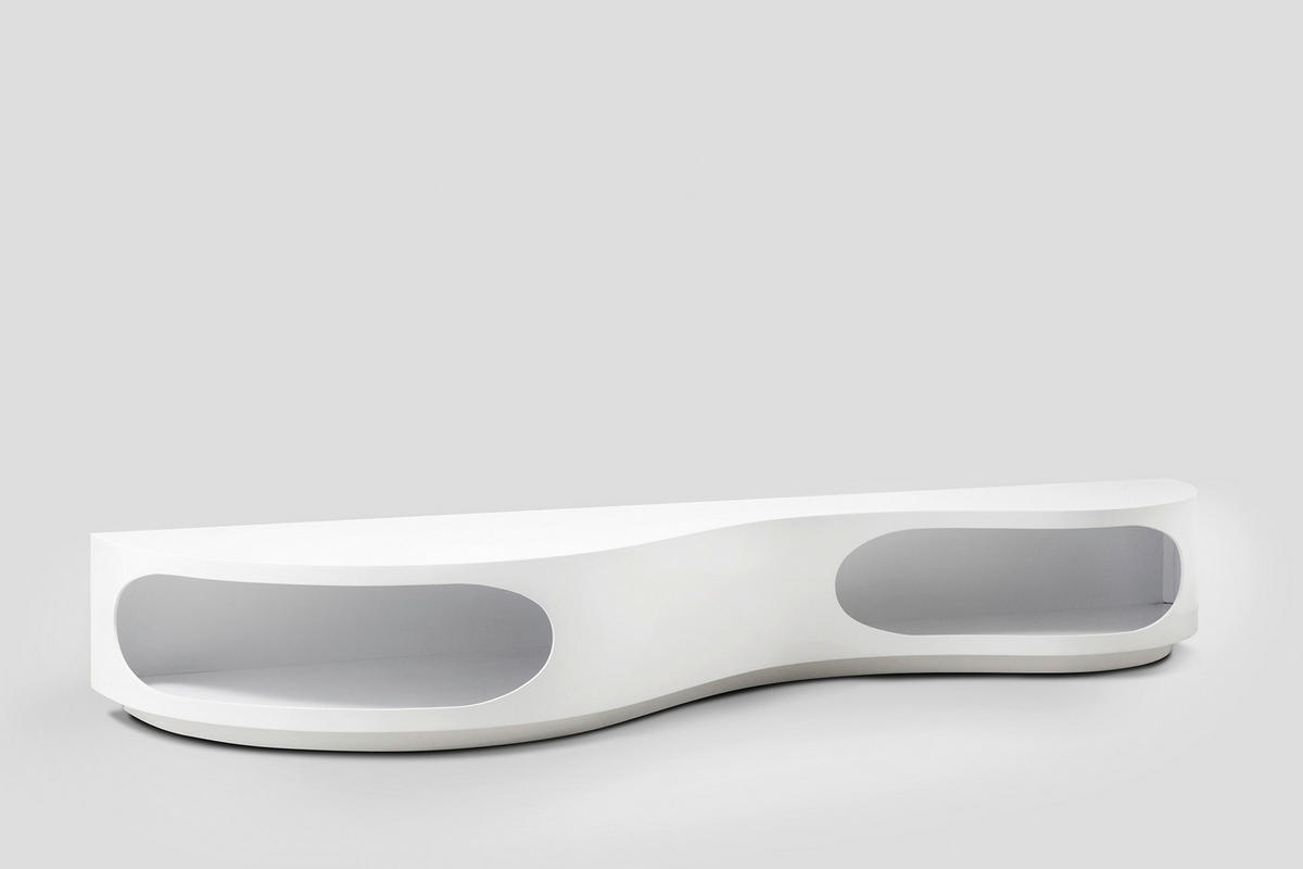 LOWBOARD  in 200/30/50 cm  - Weiß Hochglanz, Design, Holzwerkstoff (200/30/50cm) - Livetastic