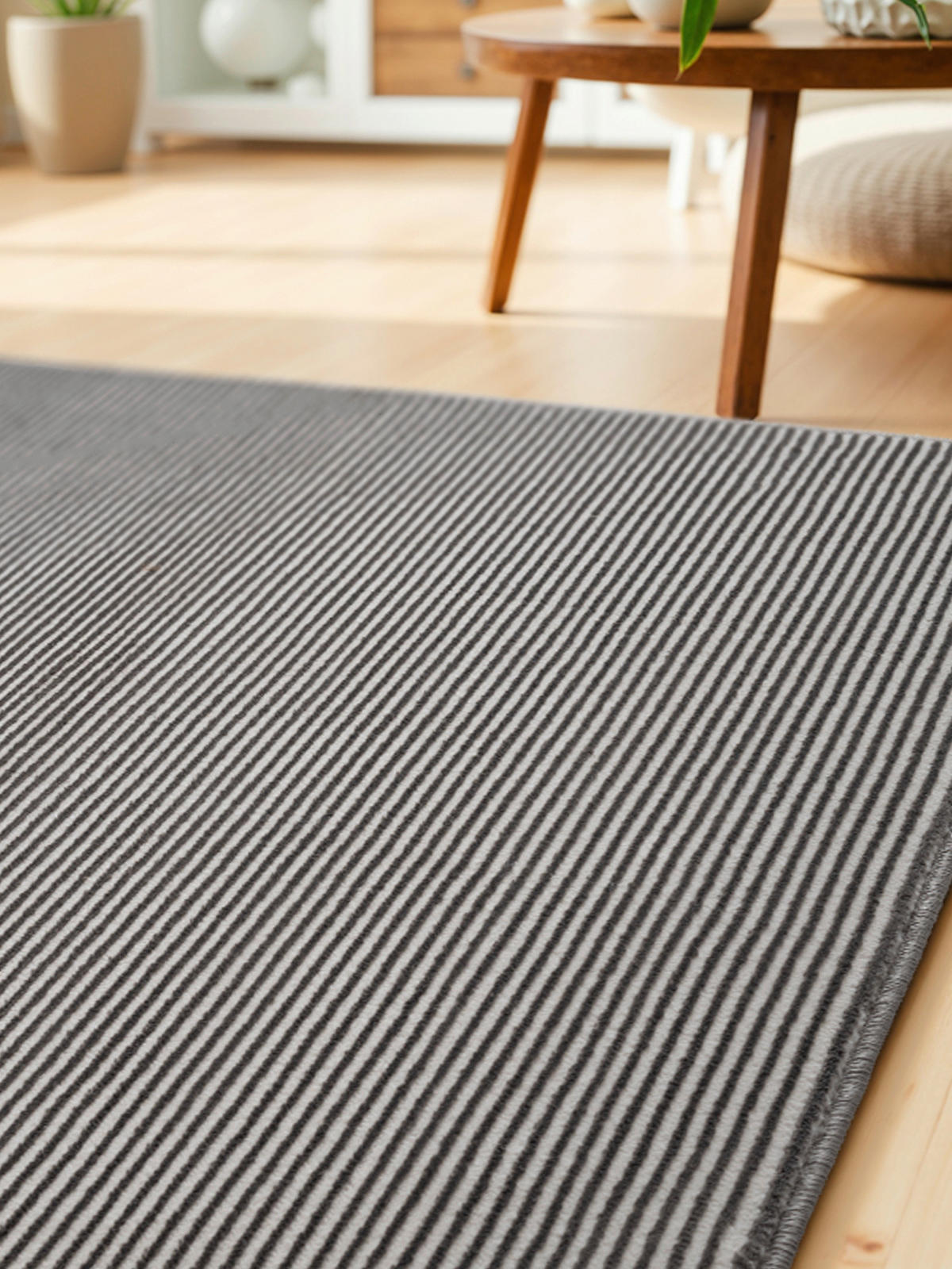 LÄUFER 80/240 cm Perles  - Anthrazit/Creme, Basics, Kunststoff (80/240cm) - Elle Decoration