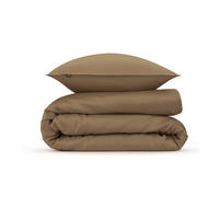 BETTWÄSCHE 2-teilig Satinado Makosatin 135/200 cm  - Taupe, Basics, Textil (135/200cm)