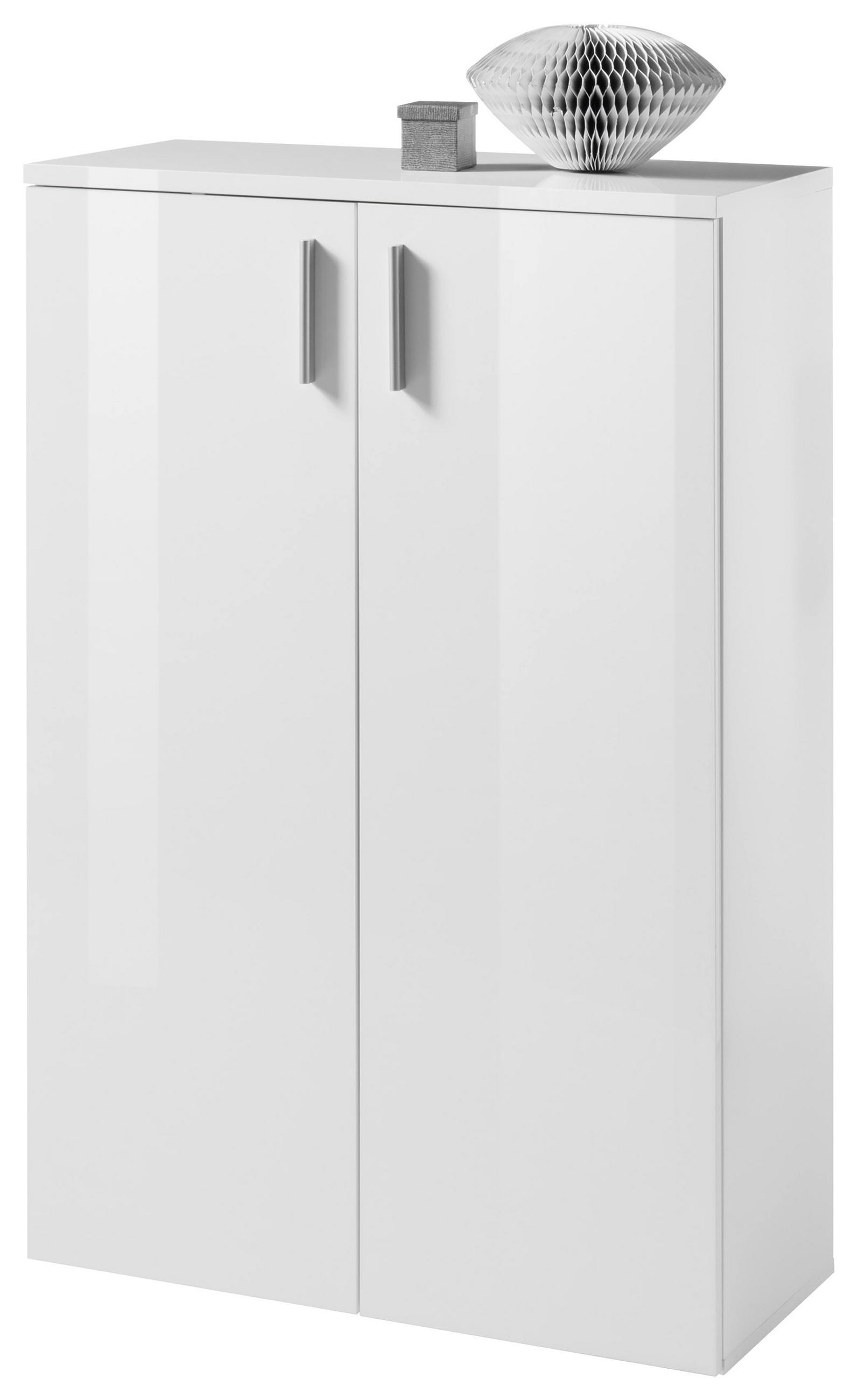 DULAP PENTRU PANTOFI 100/37/13 cm  - argintiu/alb, Design, plastic/material pe bază de lemn (100/37/13cm) - MID.YOU