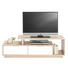 TV-ELEMENT Eiche Eichefarben, Weiß - Eichefarben/Alufarben, Design, Kunststoff (140/45/40cm) - Boxxx