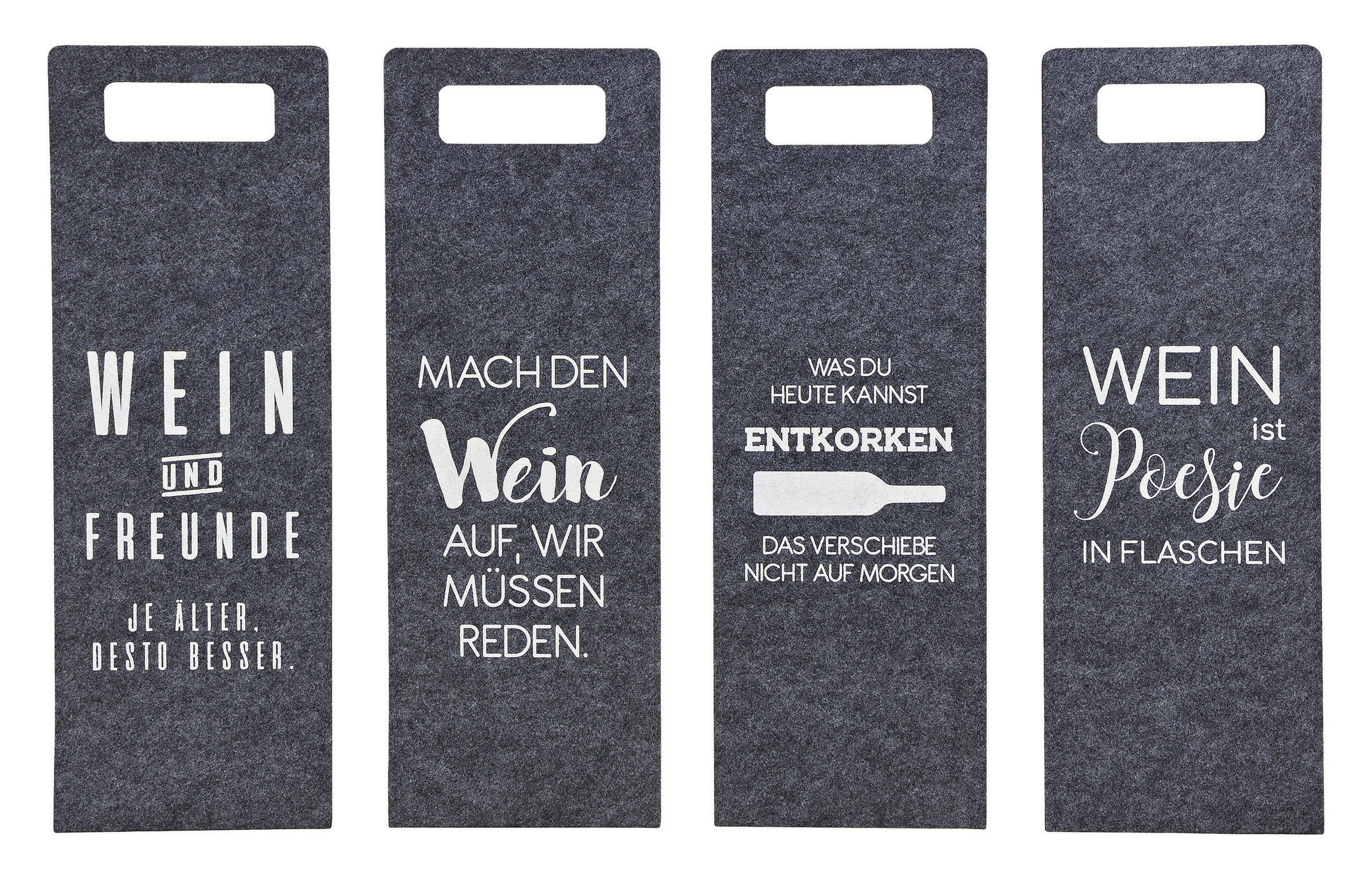GESCHENKTASCHE   Dunkelgrau  - Dunkelgrau, Basics (14/41/0cm)