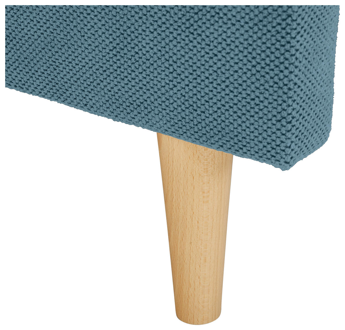 ECKSOFA in Webstoff Blau  - Blau/Naturfarben, Konventionell, Holz/Textil (145/250cm) - MID.YOU