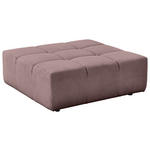HOCKER Feincord Altrosa  - Schwarz/Altrosa, Design, Kunststoff/Textil (107/39/107cm) - Hom`in