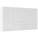 DREHTÜRENSCHRANK 400/223/61 cm,  in Weiß, 8-türig  - Weiß, Basics, Holzwerkstoff/Metall (400/223/61cm) - Novel