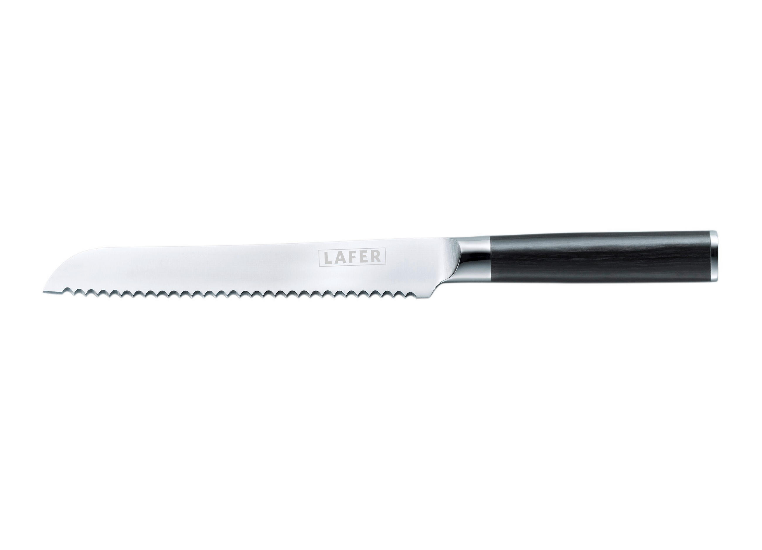 BROTMESSER  Chrom-Nickel-Molybdän Stahl   - Basics, Holz/Metall (34,5/2,5/2cm) - Johann Lafer