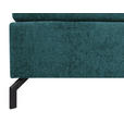 BOXSPRINGBETT 160/200 cm  in Petrol  - Petrol/Schwarz, Design, Textil/Metall (160/200cm) - Esposa