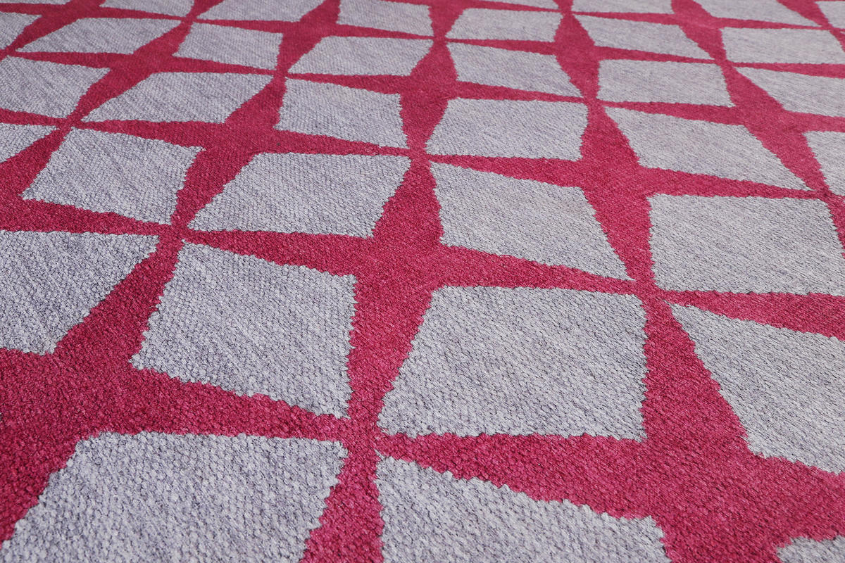FLACHWEBETEPPICH 80/150 cm Caledon Bordeaux, Sandfarben  - Sandfarben/Bordeaux, KONVENTIONELL, Textil (80/150cm) - Esprit