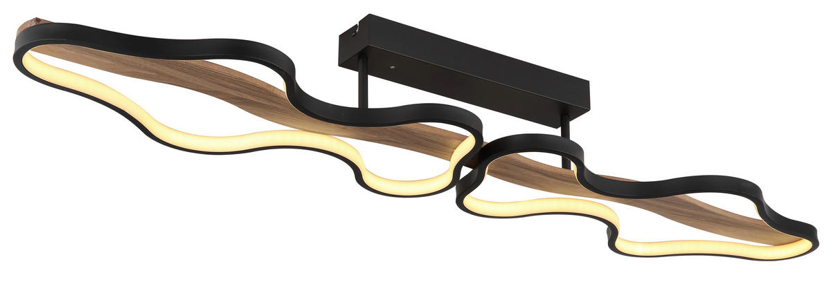 STROPNA LED-SVETILKA   //2700-6000 K/230 V/ - črna/temno rjava, Design, kovina/umetna masa (112/25,5/15cm) - Globo