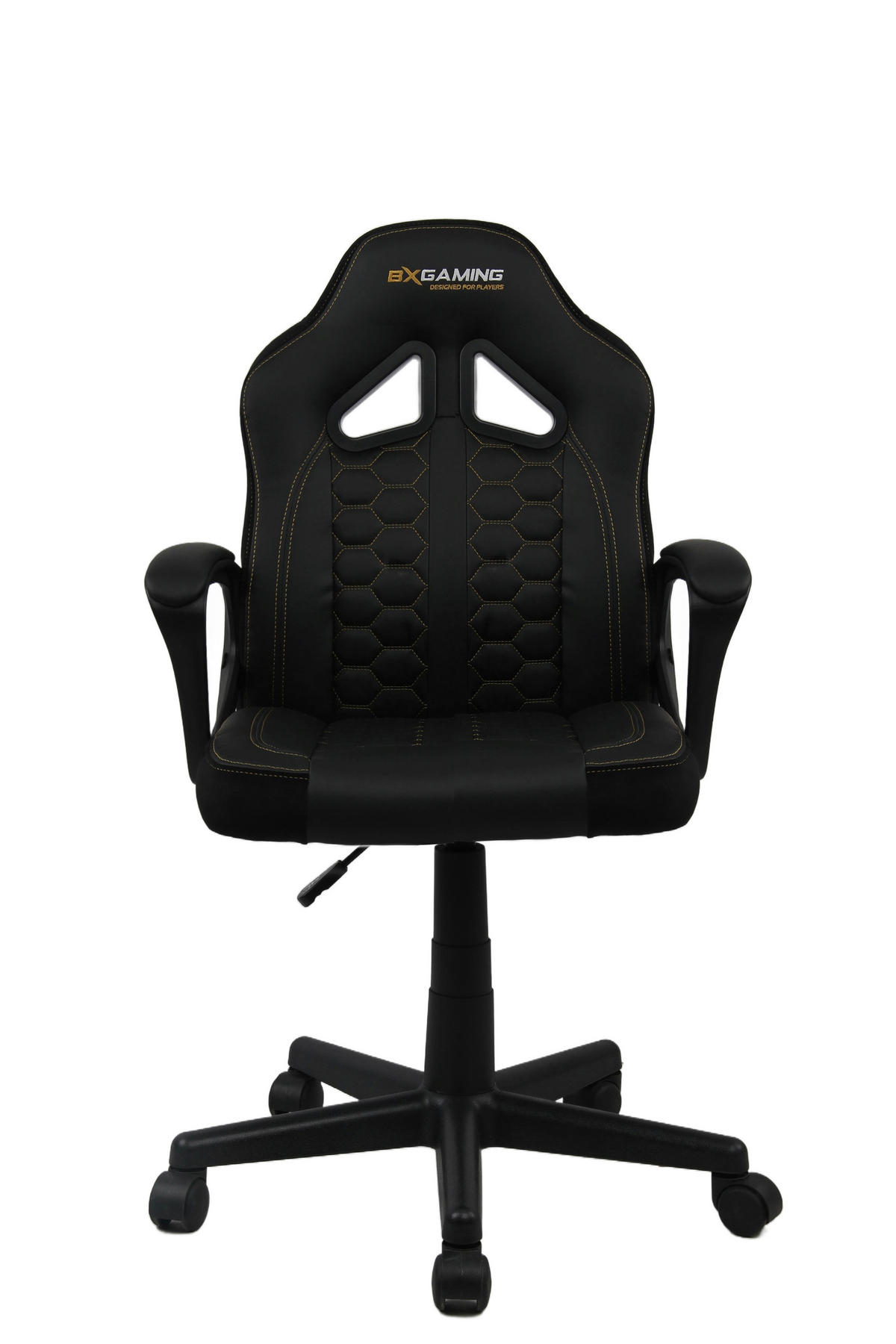 IFJÚSÁGI FORGÓSZÉK - fekete/aranyszínű, Design, műanyag/textil (55/86-96/57cm) - BX Gaming