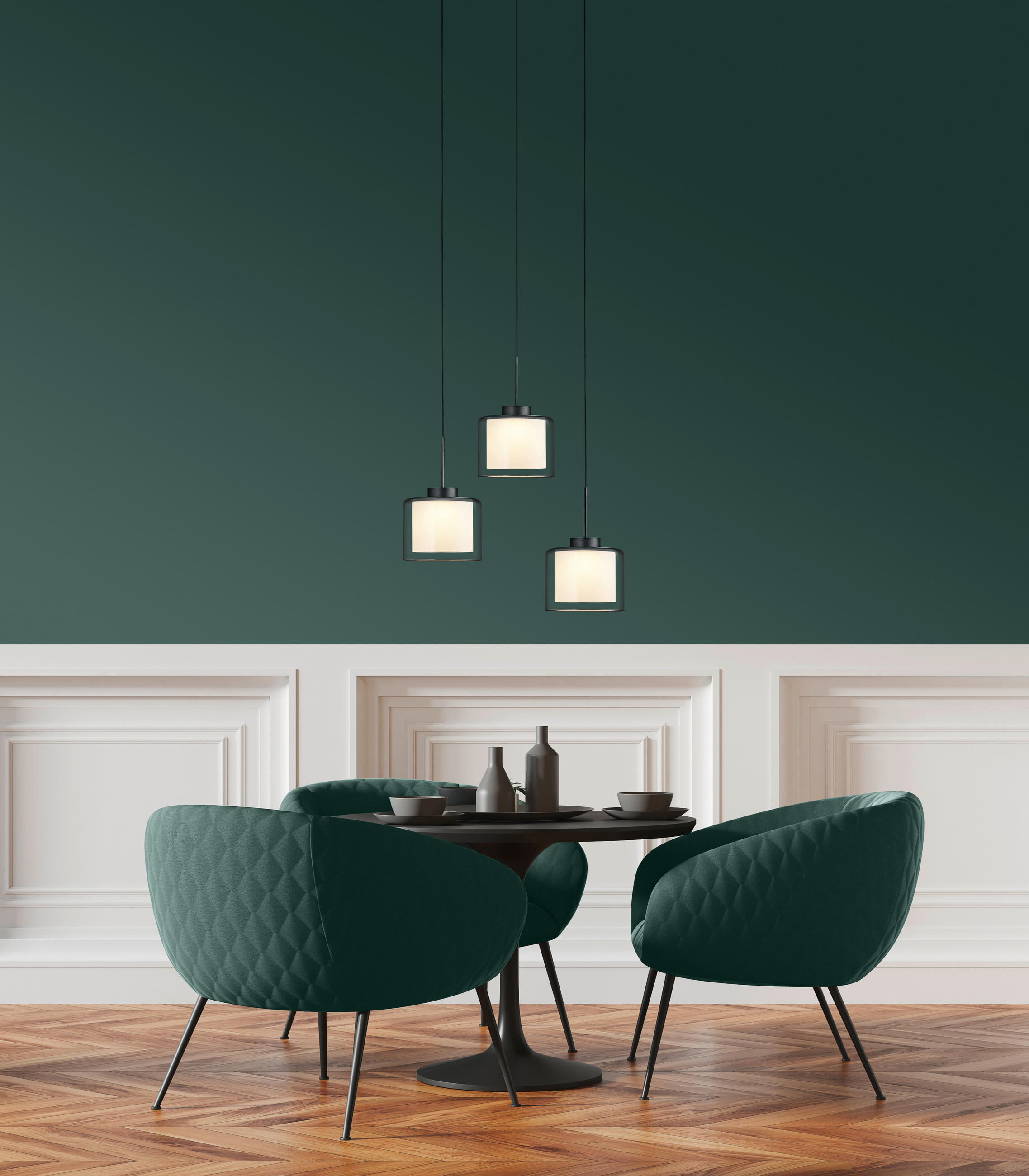 LED-PENDELLEUCHTE Klara 43/180 cm   - Anthrazit, Design, Metall (43/180cm) - elements by BANKAMP