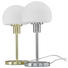 LED-TISCHLEUCHTE - Chromfarben/Nickelfarben, Design, Glas/Metall (30,5cm) - Boxxx