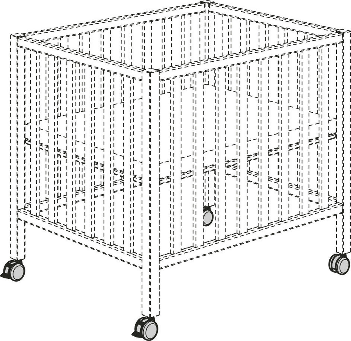 KISÁGY GÖRGŐK - szürke, Basics, műanyag (6cm) - Paidi