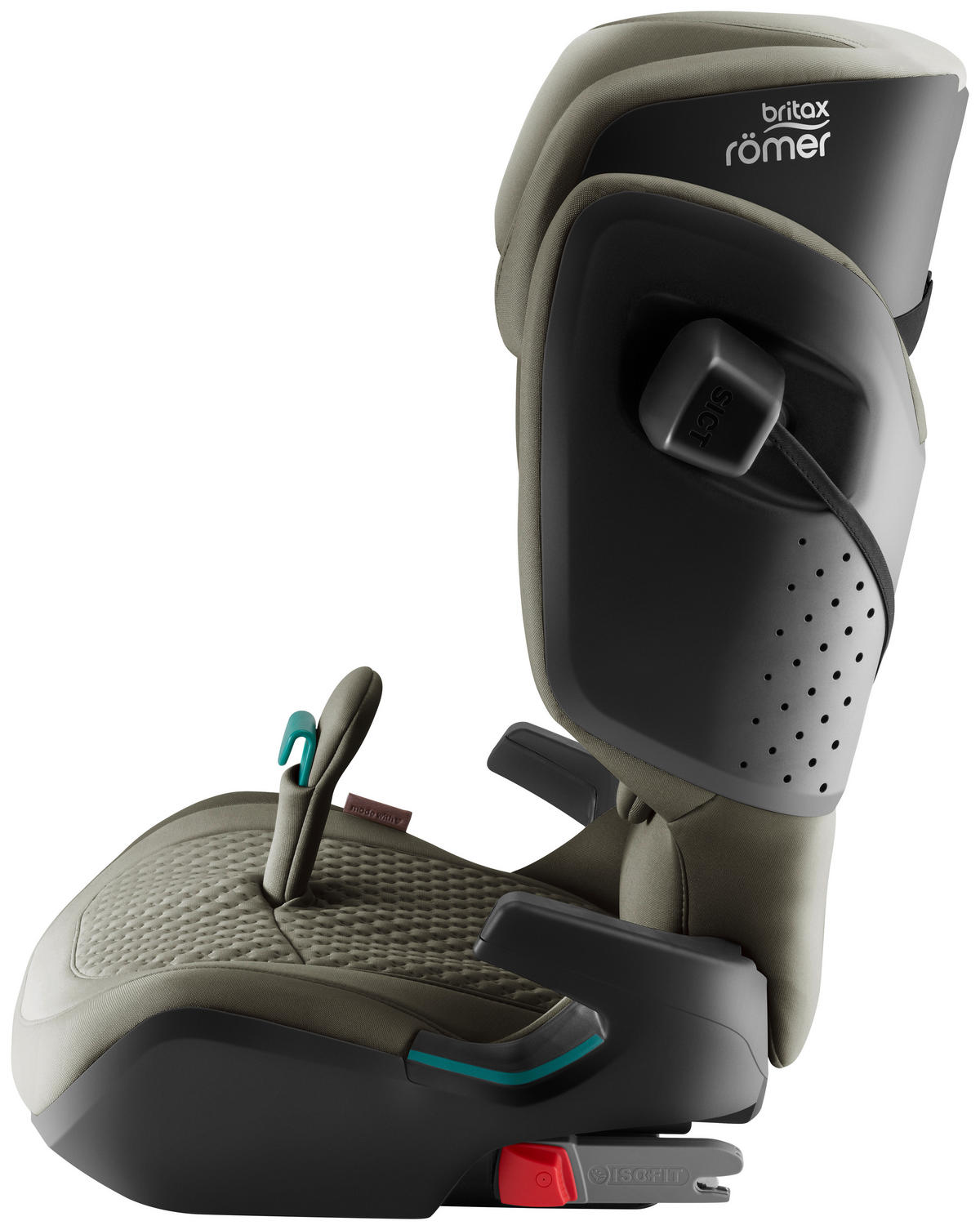 KINDERAUTOSITZ Kidfix Pro  - Olivgrün, Basics, Kunststoff/Textil (48/83/42cm) - Britax Römer