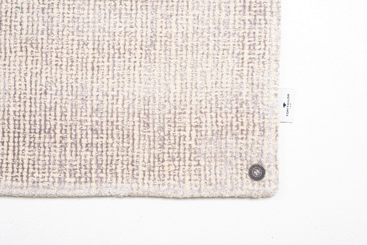 HANDWEBTEPPICH Wohnzimmer 65/135 cm Beige rechteckig  - Beige, Basics, Textil (65/135cm) - Tom Tailor