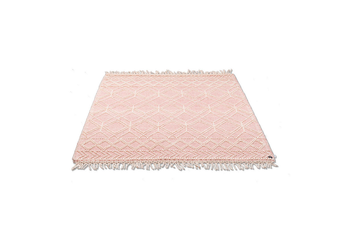 HANDWEBTEPPICH 65/135 cm Colored Macrame - Three  - Rosa, Design, Textil (65/135cm) - Tom Tailor