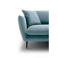 ECKSOFA  in Webstoff Blaugrau  304/196 cm  - Blaugrau/Schwarz, KONVENTIONELL, Textil/Metall (304/196cm) - Hom`in