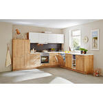 EINBAUKÜCHE   - Eichefarben/Weiß, Design, Holzwerkstoff - Dieter Knoll