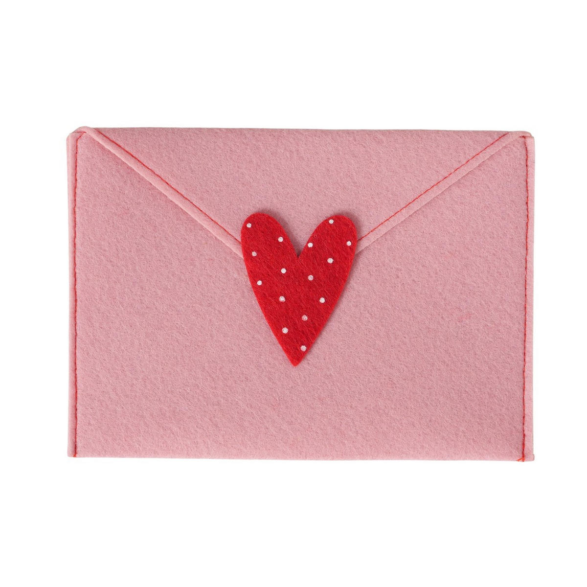 AJÁNDÉKTASAK  - piros/halvány rózsaszín, Basics, textil (19/1/13,2cm)