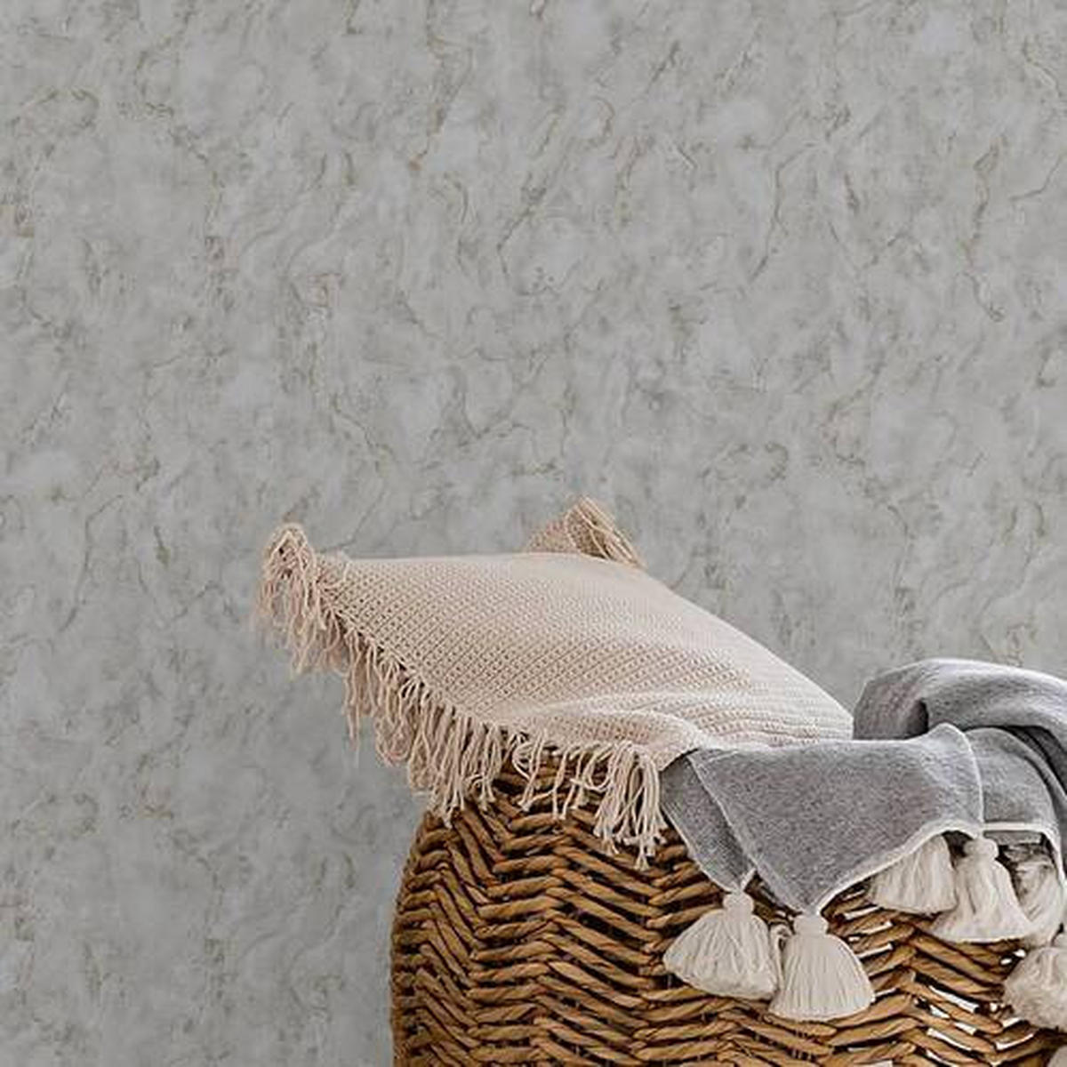 VLIESTAPETE  - Beige/Roségold, Basics, Papier/Kunststoff (52/1000cm) - Xora