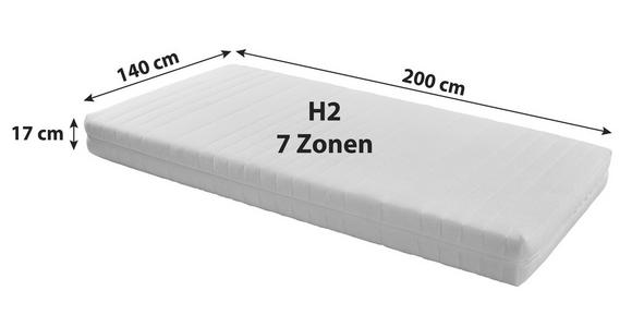 Kaltschaummatratze Lisi 140x200cm H2 - Weiß, KONVENTIONELL, Textil (140/200cm) - Primatex