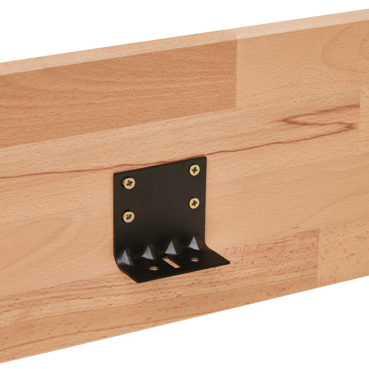 BETT 90/200 cm  in Kernbuche  - Kernbuche, Natur, Holz (90/200cm) - MID.YOU