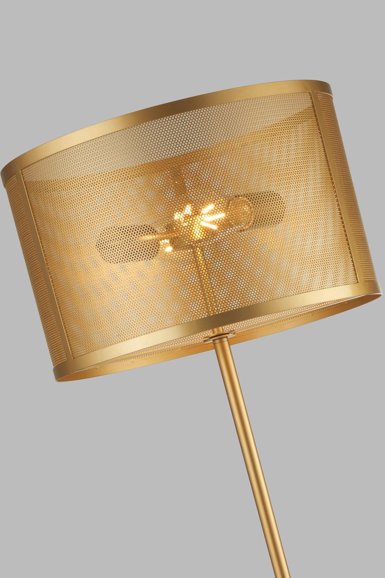 SVJETILJKA PODNA Fishnet  - zlatne boje/crna, Design, metal/plastika (40/40/145cm)
