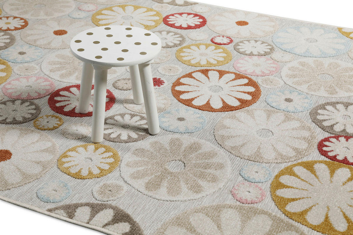 OUTDOORTEPPICH  für Terrasse und Balkon 120/170 cm Flowerdrops Multicolor  - Multicolor, Design, Textil (120/170cm) - WECON HOME
