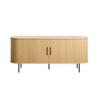 SIDEBOARD Eichefarben  180/76/45 cm  - Eichefarben/Schwarz, Trend, Holz/Holzwerkstoff (180/76/45cm) - Xora